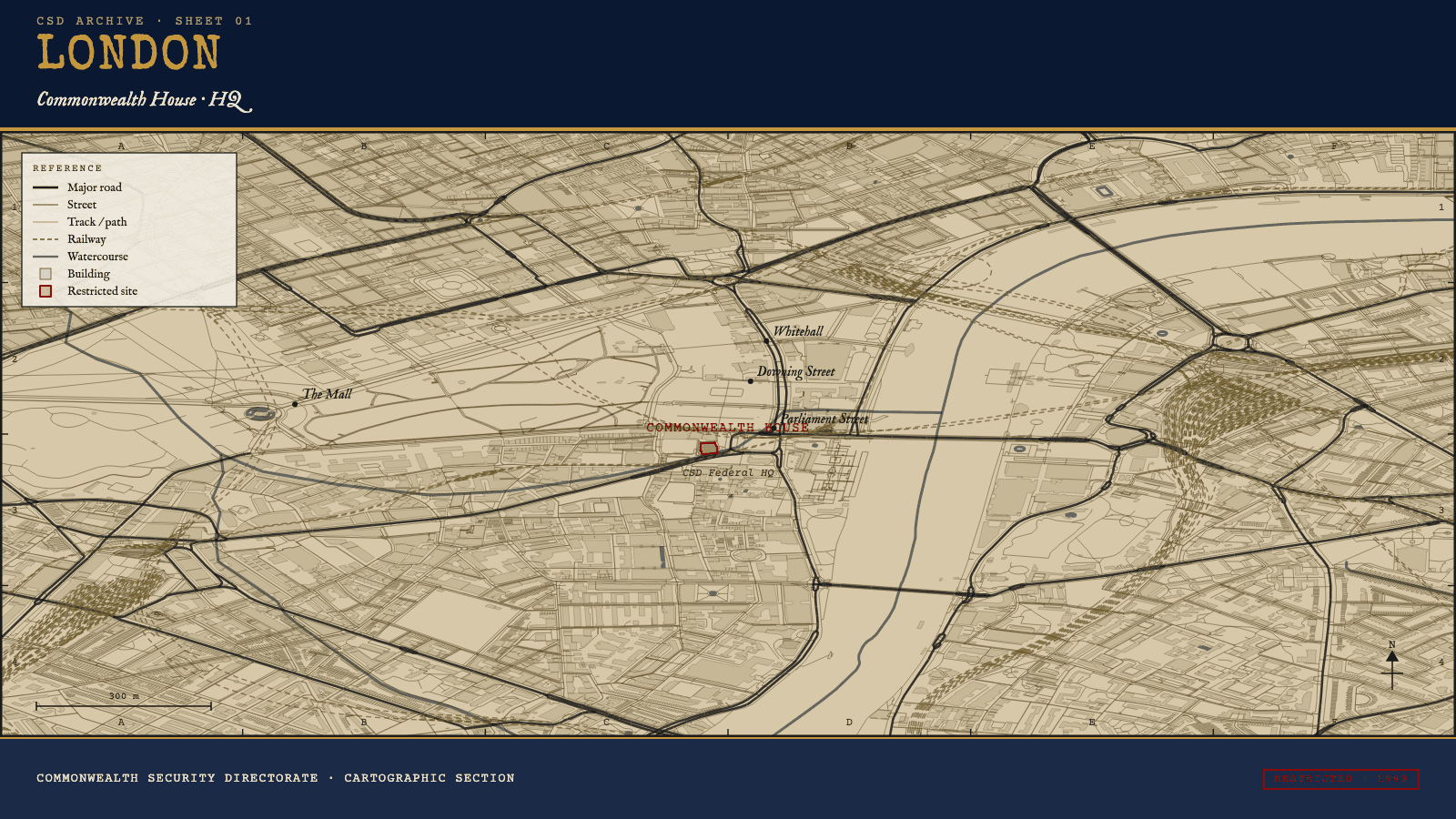 LONDON map sheet