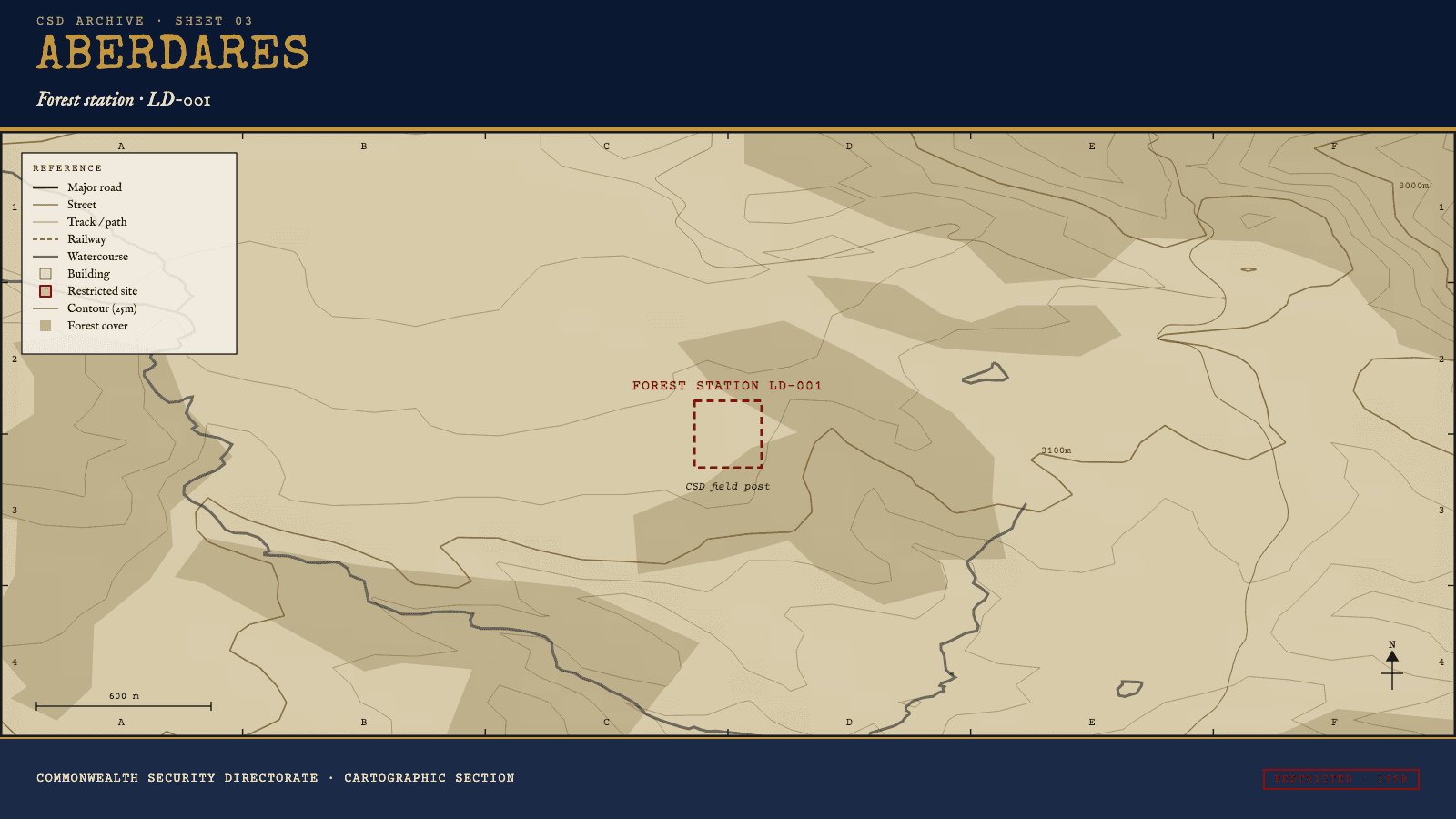 ABERDARES map sheet