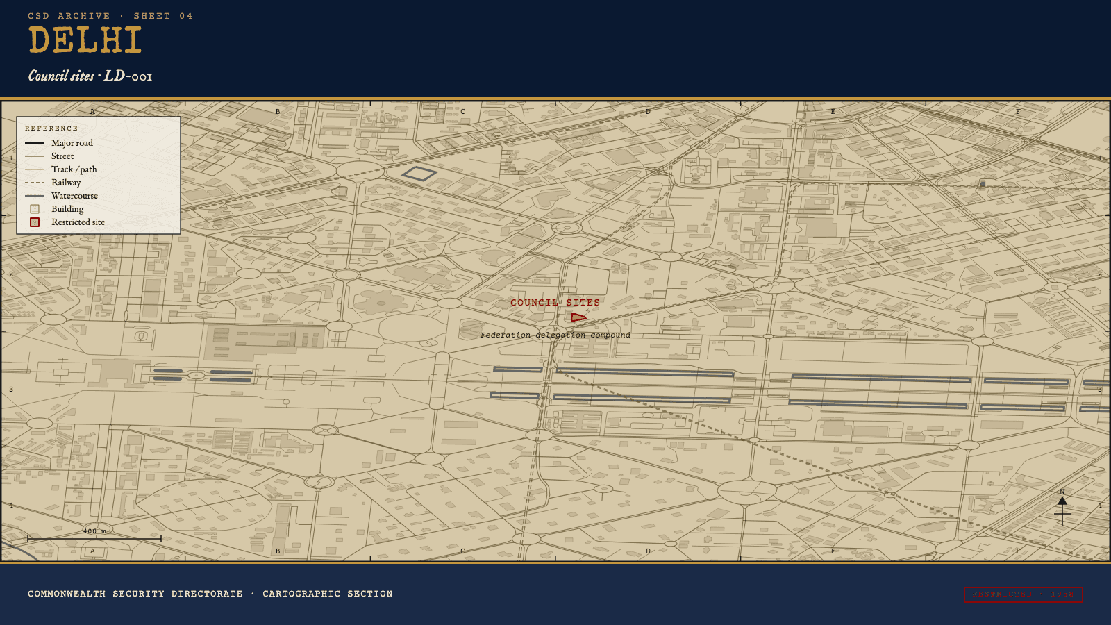 DELHI map sheet
