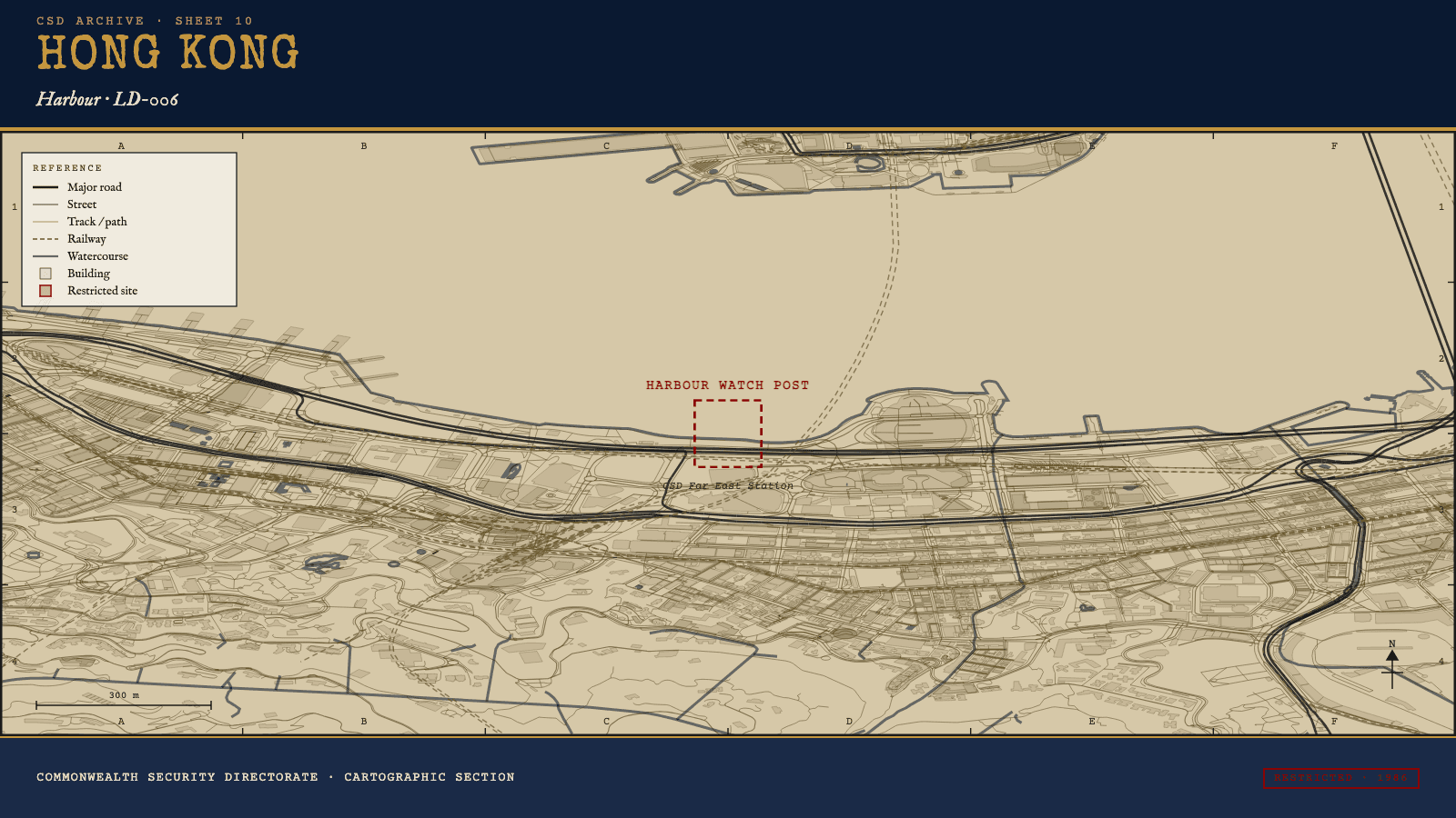 HONG KONG map sheet